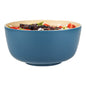 Bambuddha 25 oz Round Blue Spun Bamboo Medium Salad Bowl - 9 1/2" x 9 1/2" x 4 3/4" - 1 count box