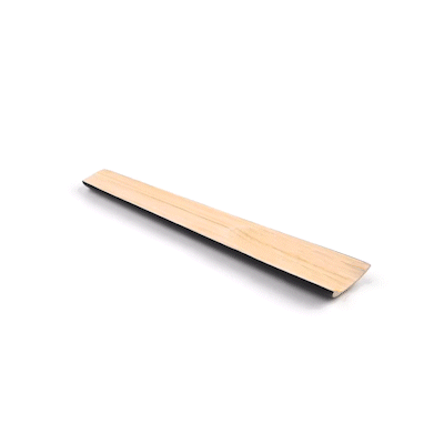 Bambuddha Black Spun Bamboo 2-Piece Salad Server Set - 9 3/4" - 1 count box