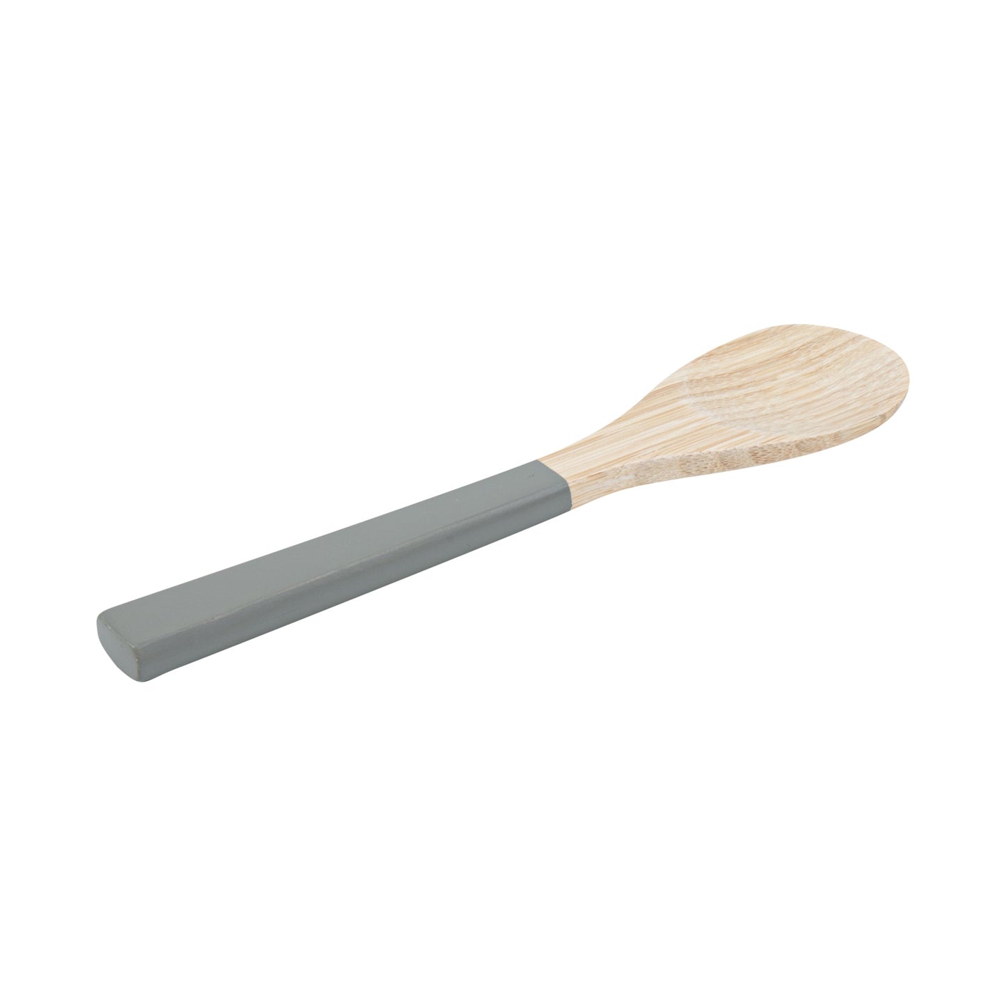 Bambuddha 25 oz Round Gray Spun Bamboo Serving Bowl - with Serving Spoon - 7 3/4" x 7 3/4" x 4" - 1 count box