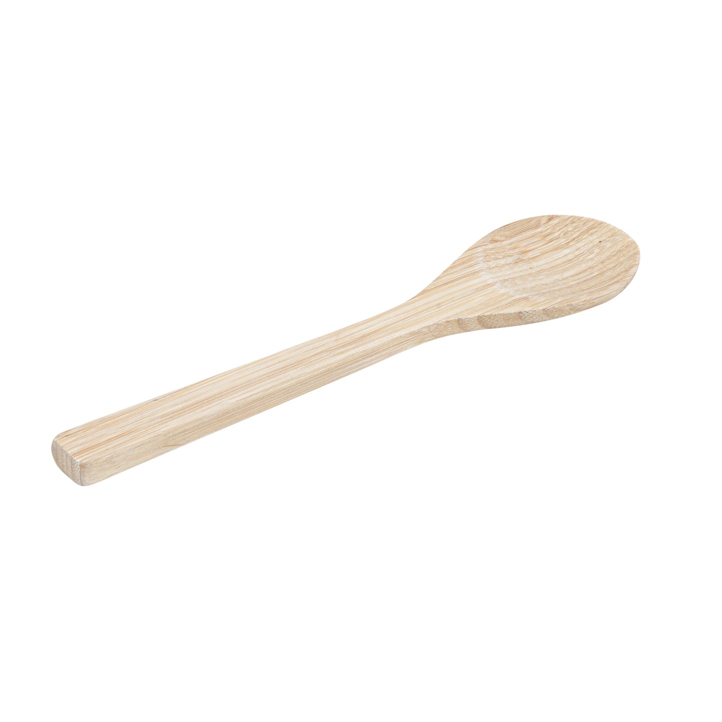 Bambuddha 25 oz Round Natural Spun Bamboo Serving Bowl - with Serving Spoon - 7 3/4" x 7 3/4" x 4" - 1 count box