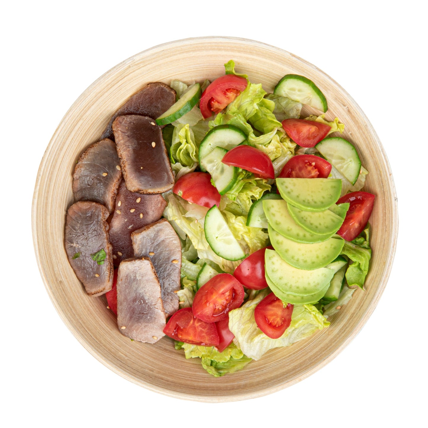 Bambuddha 29 oz Round Black Spun Bamboo Serving Bowl - 8 1/4" x 8 1/4" x 3 1/4" - 1 count box