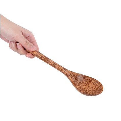 Coco Casa Natural Handmade Coconut Spoon - 10 3/4" x 2 3/4" - 10 count box