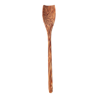 Coco Casa Natural Handmade Coconut Spoon - Blunt End - 7" x 1" - 4 count box