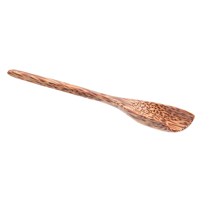 Coco Casa Natural Handmade Coconut Spoon - Blunt End - 7" x 1" - 4 count box