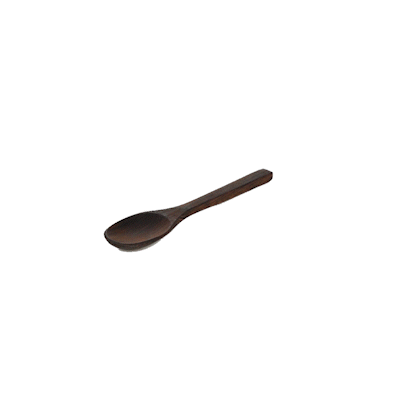 Coco Casa Ebony Wood Spoon - 6 1/4" x 1 1/2" - 1 count box