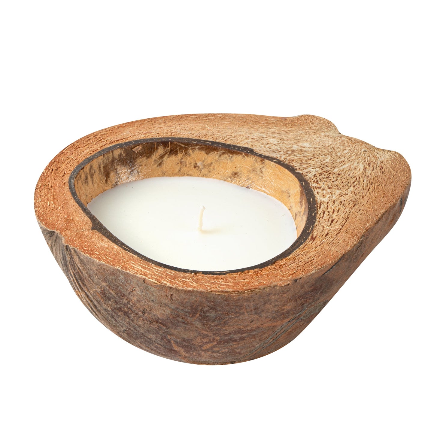 Coco Casa Handmade Coconut Shell Husk Candle - Cinnamon - 6 1/2" x 6 1/2" x 2 1/2" - 1 count box