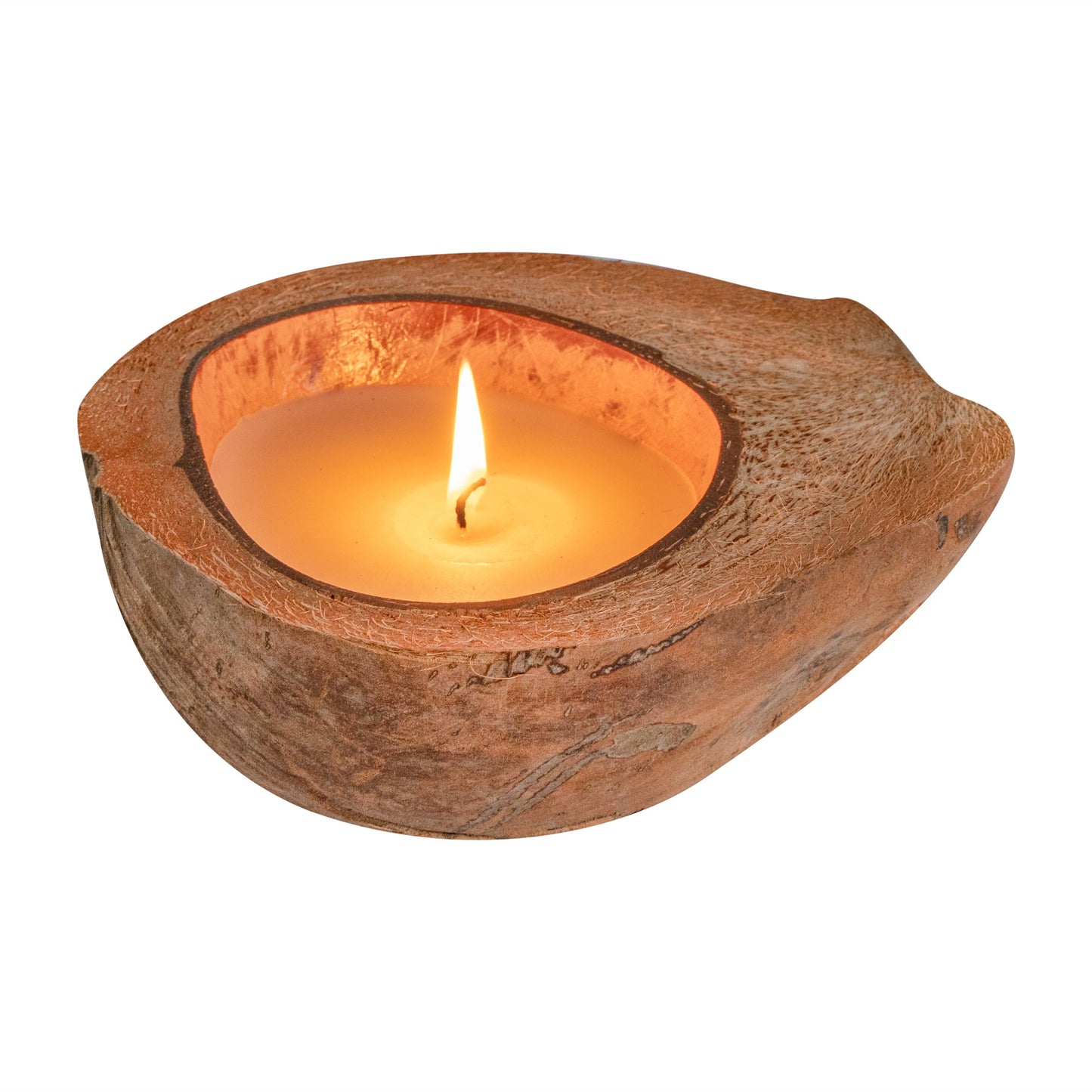 Coco Casa Handmade Coconut Shell Husk Candle - Vanilla - 6 1/2" x 6 1/2" x 2 1/2" - 10 count box