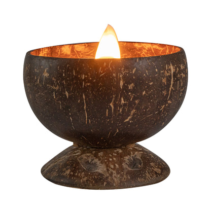 Coco Casa Handmade Coconut Candle Bowl - Mint Leaf and Eucalyptus - 4" x 4" x 2 3/4" - 1 count box