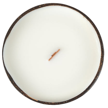 Coco Casa Handmade Coconut Candle Bowl - Mint Leaf and Eucalyptus - 4" x 4" x 2 3/4" - 1 count box