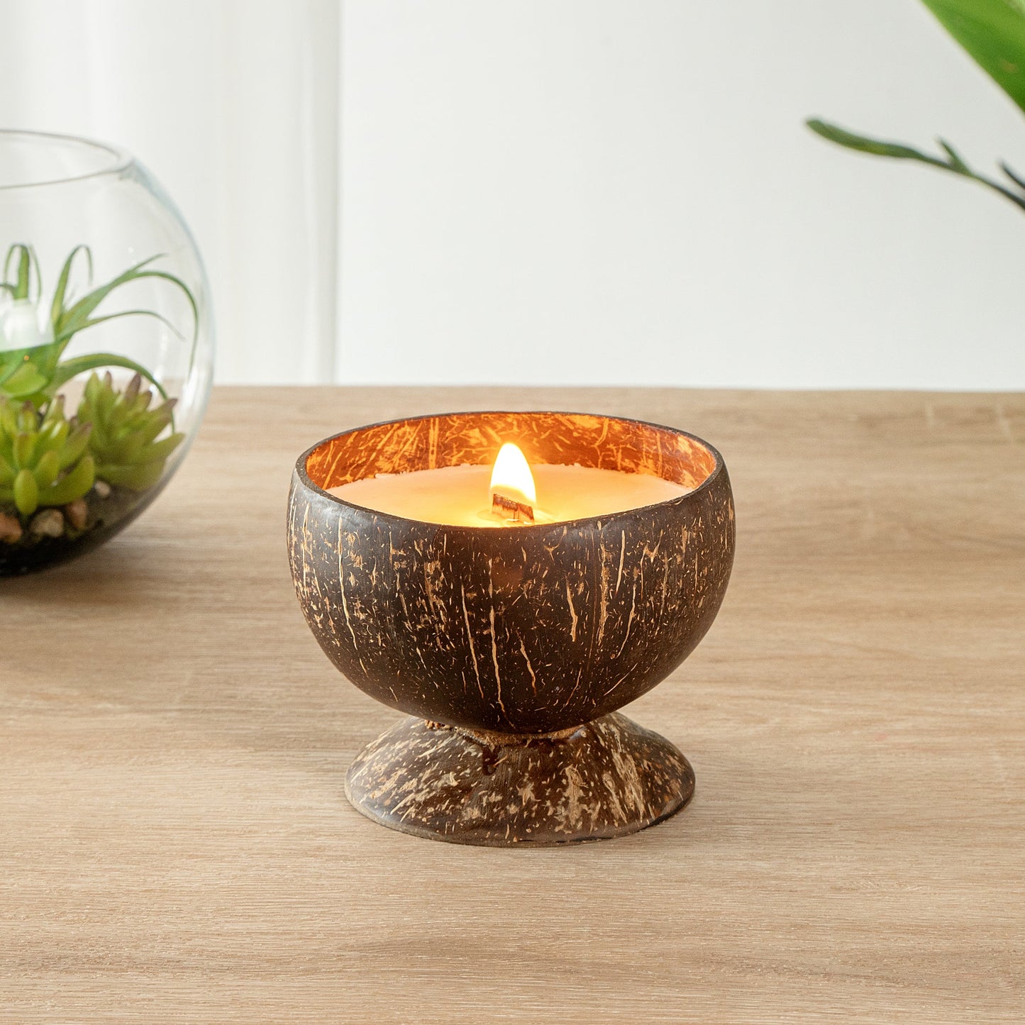 Coco Casa Handmade Coconut Candle Bowl - Cinnamon - 4" x 4" x 2 3/4" - 1 count box