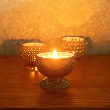 Coco Casa Handmade Coconut Candle Bowl - Lavender - 4" x 4" x 2 3/4" - 1 count box