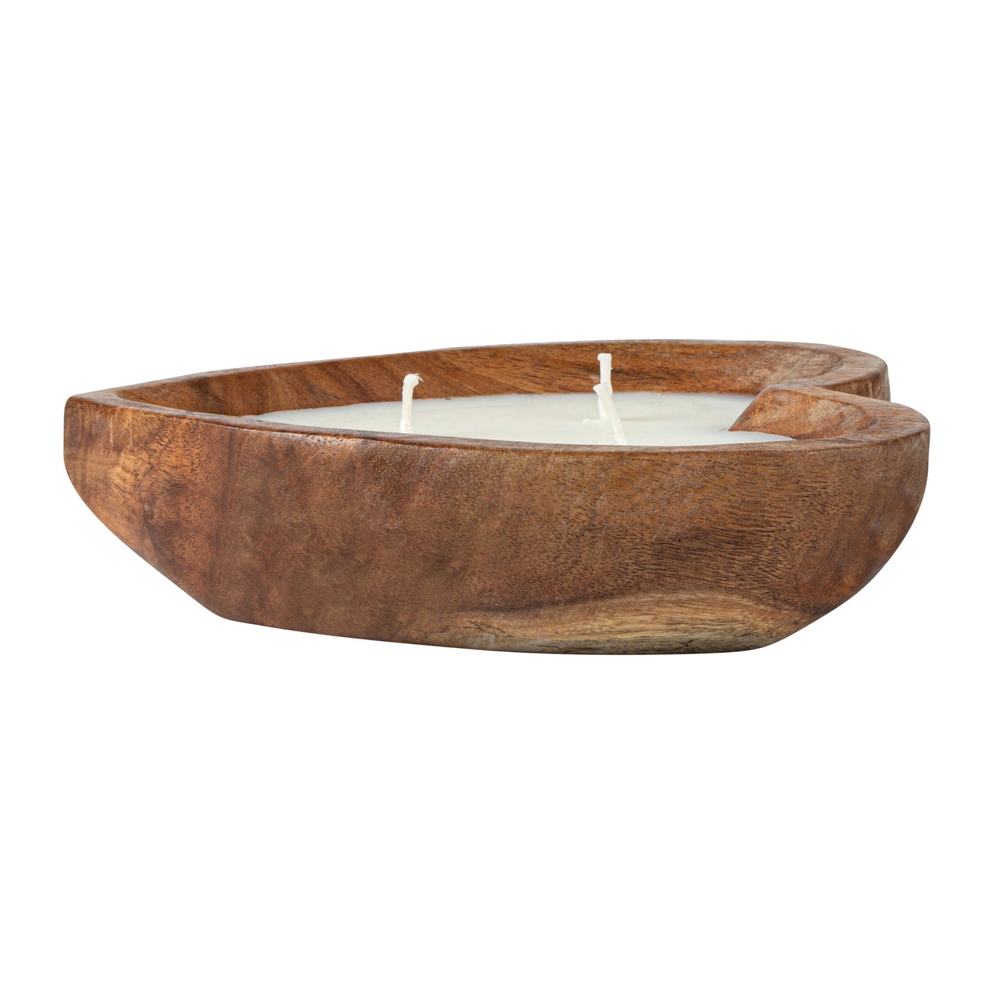 Coco Casa Handmade Wood Heart Bowl Candle - Lavender - 7" x 5 1/2" x 2" - 1 count box