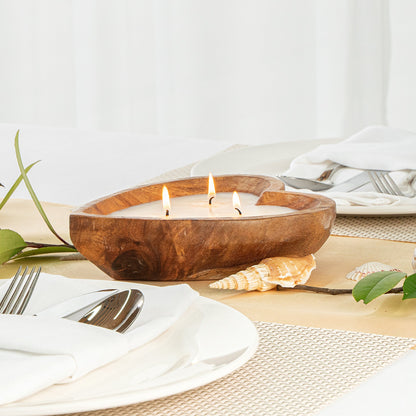 Coco Casa Handmade Coconut Heart Bowl Candle - Spring Hydrangea - 7" x 5 1/2" x 2" - 1 count box