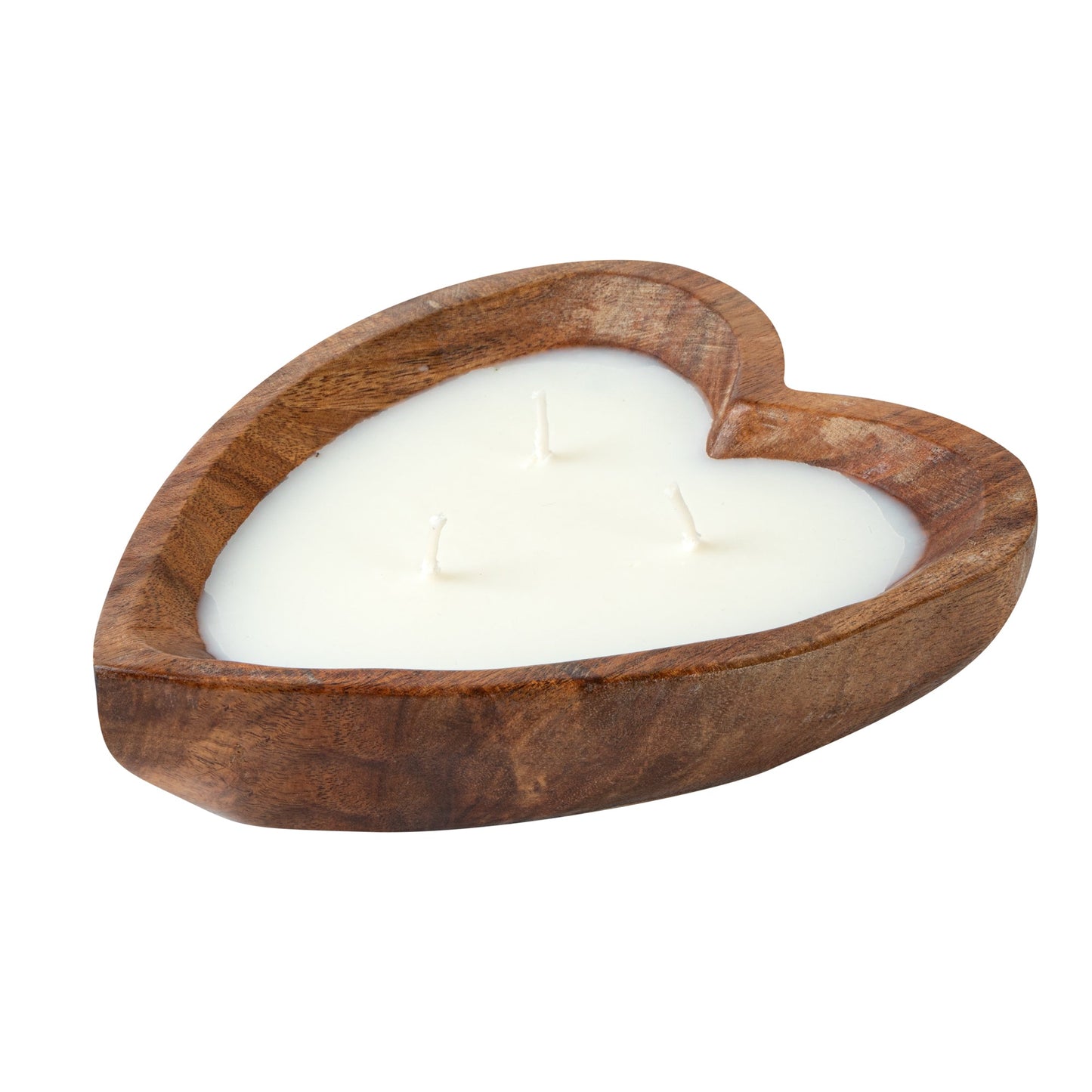 Coco Casa Handmade Wood Heart Bowl Candle - Spring Hydrangea - 7" x 5 1/2" x 2" - 10 count box