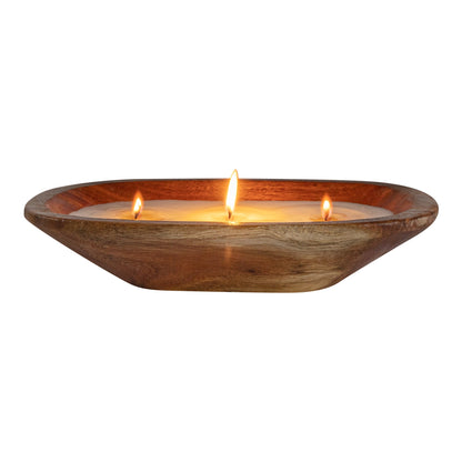 Coco Casa Handmade Wood Bowl Candle - Spring Hydrangea - 9" x 5 1/2" x 2" - 10 count box