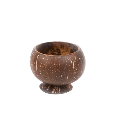 Coco Casa 10 oz Handmade Coconut Cocktail Coconut Cup - 4" x 4" x 3 1/4" - 40 count box