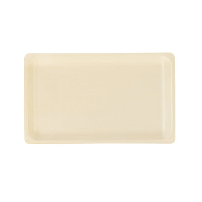Taipei Rectangle Natural Poplar Plate - 10 3/4'' x 6 1/4'' x 1/2'' - 50 count box