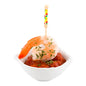 Chef 101 2 oz Round White Porcelain Mini Royale Dish - 3 1/4" x 2 1/2" x 1 1/4" - 10 count box