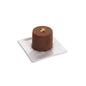 Chef 101 Square White Porcelain Mini Edge Plate - 3" x 3" - 10 count box