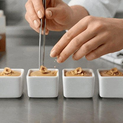 Chef 101 1 oz Square White Porcelain Mini Quadrato Dish - 1 1/2" x 1 1/2" x 1 1/4" - 10 count box
