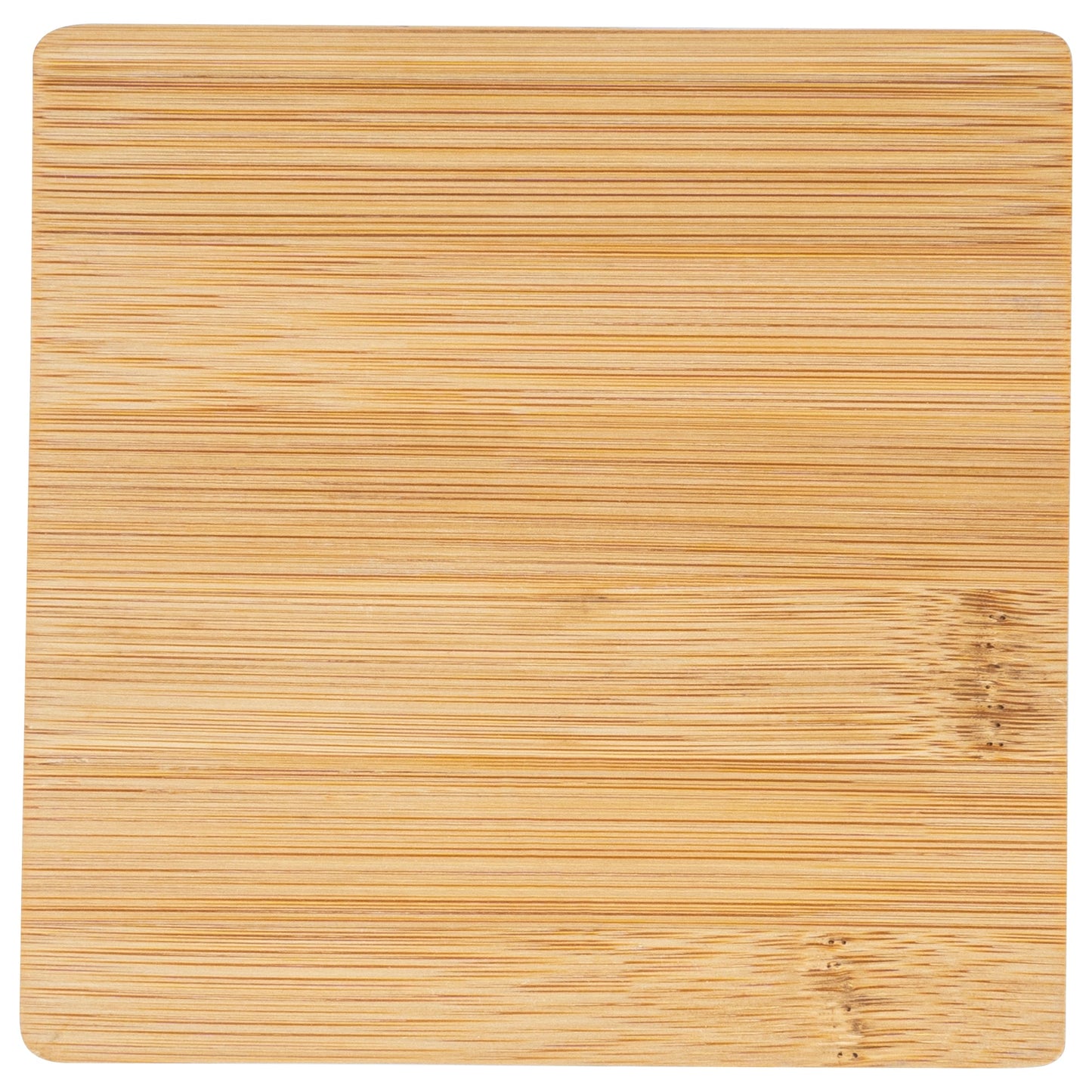 Chef 101 Hamptons Square Bamboo Serving Stand - with Porcelain Base - 5 1/2" x 5 1/2" x 2 1/2" - 1 count box