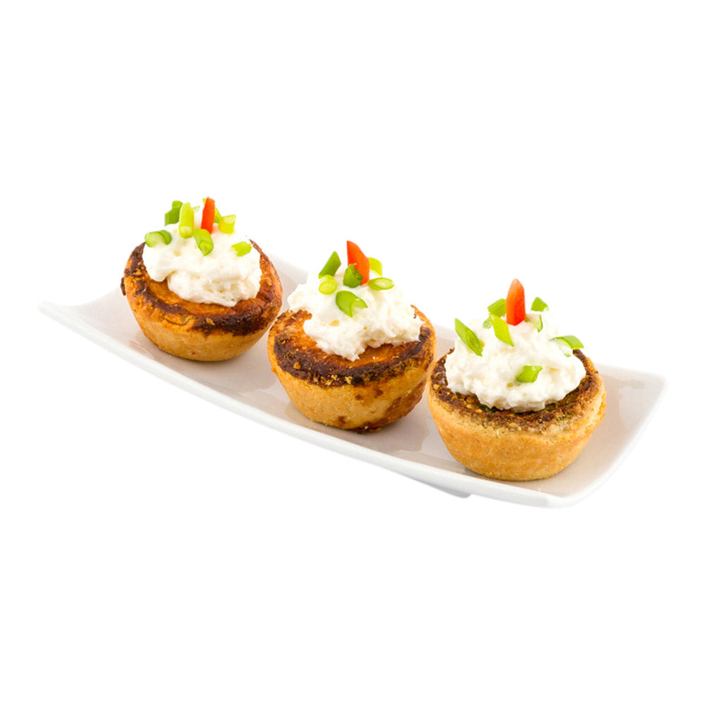 Chef 101 Rectangle White Porcelain Shinto Plate - 6" x 2 1/2" x 1" - 10 count box