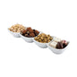 Chef 101 24 oz Square White Porcelain Cocktail Bowl Set - 14 3/4" x 3 3/4" x 2 1/4" - 1 count box