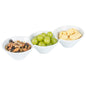 Chef 101 18 oz Round White Porcelain Modern Bowl Set - 13 1/2" x 5" x 2 1/4" - 1 count box