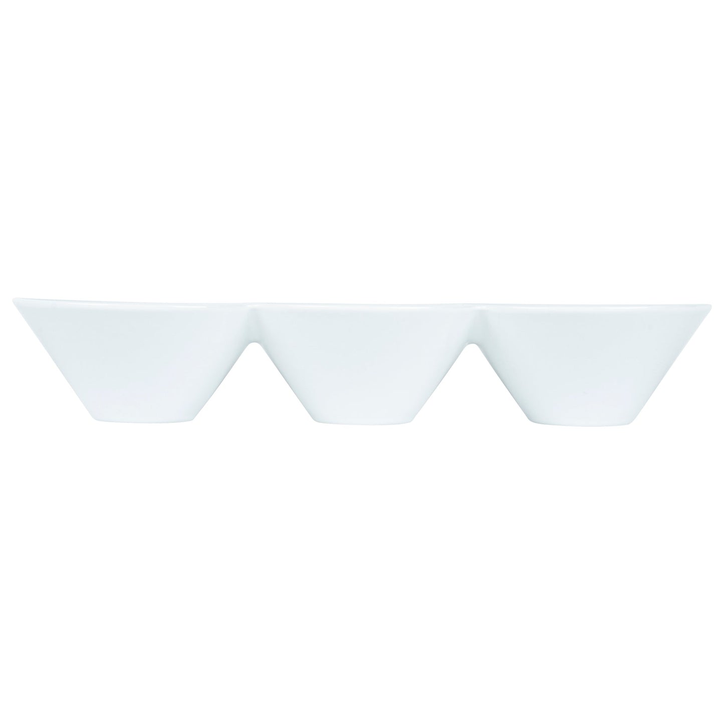 Chef 101 18 oz Round White Porcelain Modern Bowl Set - 13 1/2" x 5" x 2 1/4" - 1 count box