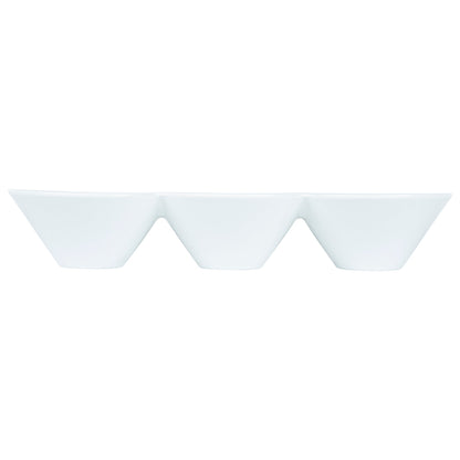 Chef 101 18 oz Round White Porcelain Modern Bowl Set - 13 1/2" x 5" x 2 1/4" - 1 count box
