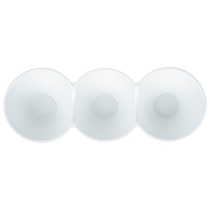 Chef 101 18 oz Round White Porcelain Modern Bowl Set - 13 1/2" x 5" x 2 1/4" - 1 count box