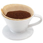 Restpresso 6 oz White Ceramic Coffee Dripper - 4" x 4" x 3" - 1 count box