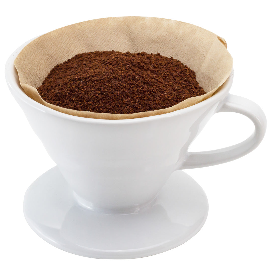 Restpresso 10 oz White Ceramic Coffee Dripper - 4 3/4" x 4 3/4" x 3 1/2" - 1 count box