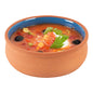Terra Tek 17 oz Terracotta Cazuela Bowl - Blue Glazed Interior, Oven-Safe, Microwave-Safe - 5 3/4" x 5 3/4" x 2" - 2 count box