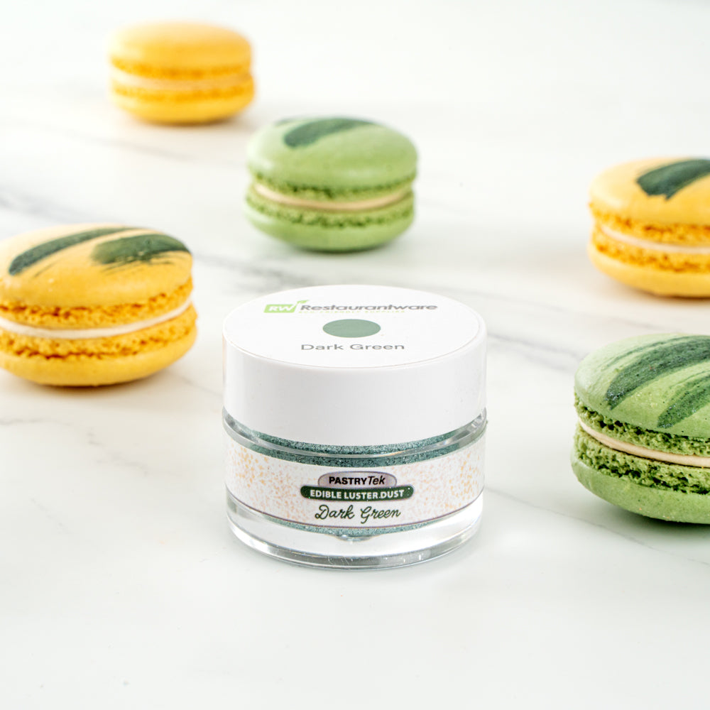Pastry Tek 5g Dark Green Edible Luster Dust - Food Grade - 1 count box