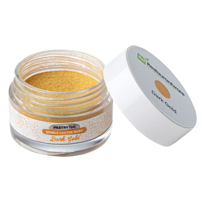 Pastry Tek 5g Dark Gold Edible Luster Dust - Food Grade - 1 count box