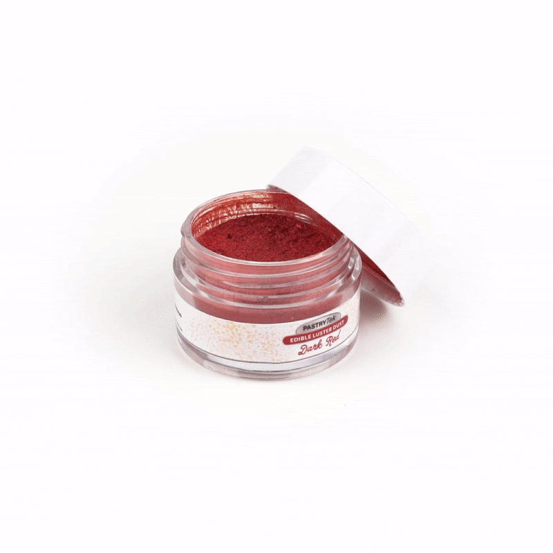 Pastry Tek 5g Dark Red Edible Luster Dust - Food Grade - 1 count box