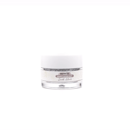 Pastry Tek 5g Dark Silver Edible Luster Dust - Food Grade - 1 count box