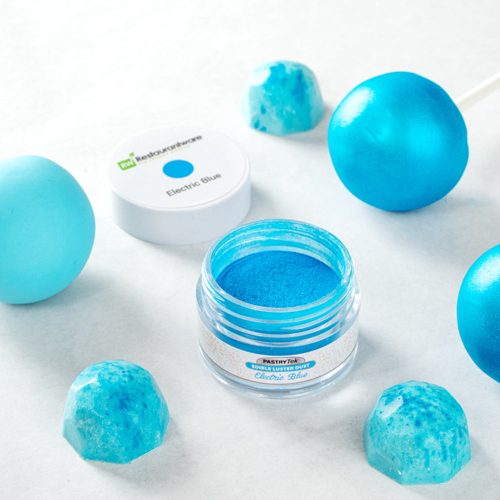 Pastry Tek 5g Electric Blue Edible Luster Dust - Food Grade - 1 count box