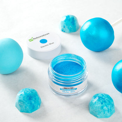 Pastry Tek 5g Electric Blue Edible Luster Dust - Food Grade - 1 count box