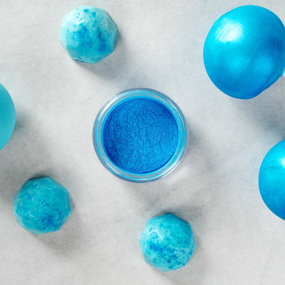 Pastry Tek 5g Electric Blue Edible Luster Dust - Food Grade - 1 count box