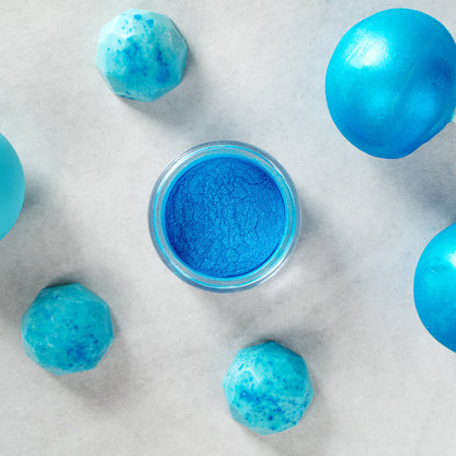 Pastry Tek 5g Electric Blue Edible Luster Dust - Food Grade - 1 count box
