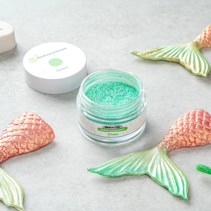 Pastry Tek 5g Green Edible Luster Dust - Food Grade - 1 count box