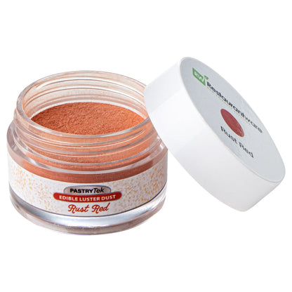 Pastry Tek 5g Rust Red Edible Luster Dust - Food Grade - 1 count box