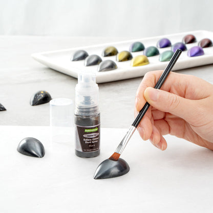 Pastry Tek 5g Black Edible Glitter Dust Spray - 1 count box