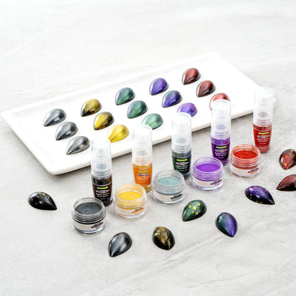 Pastry Tek 5g Black Edible Glitter Dust Spray - 1 count box