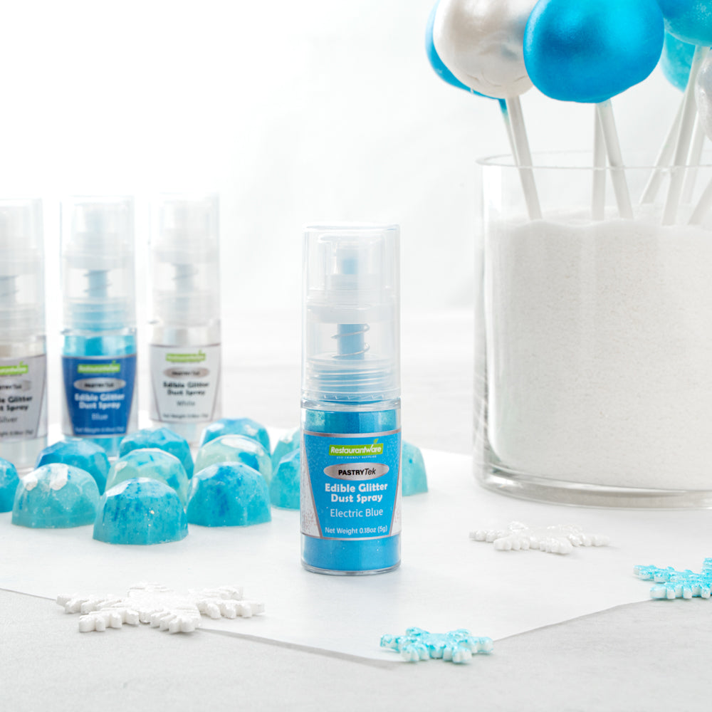 Pastry Tek 5g Electric Blue Edible Glitter Dust Spray - 1 count box