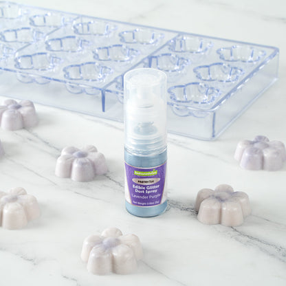 Pastry Tek 5g Lavender Purple Edible Glitter Dust Spray - 1 count box