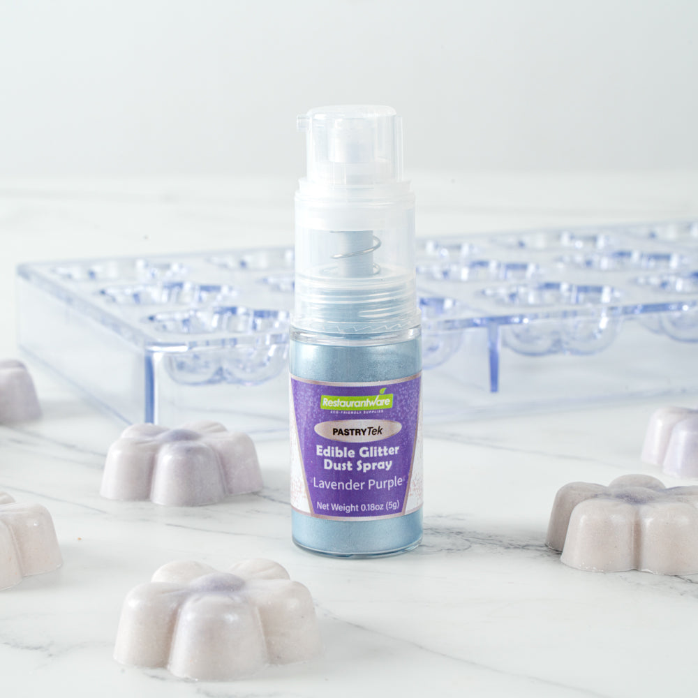 Pastry Tek 5g Lavender Purple Edible Glitter Dust Spray - 1 count box