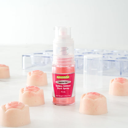 Pastry Tek 5g Pink Edible Glitter Dust Spray - 1 count box